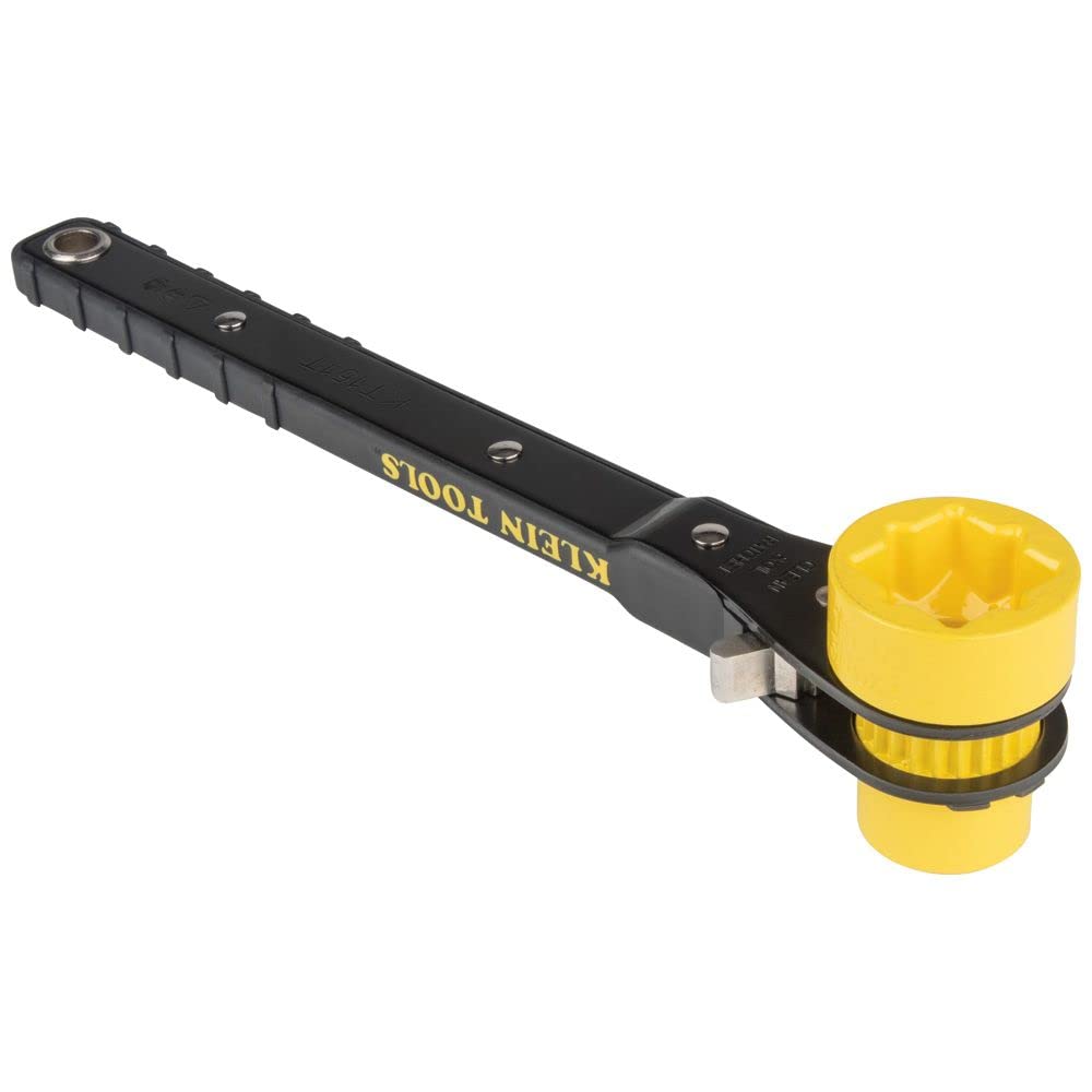 Klein Tools Lineman's Ratcheting Wrench Bundle with Impact Socket (3/4-Inch, 13/16-Inch, 1-Inch x 1-1/8-Inch) | NRHD 5-In-1 Impact Socket