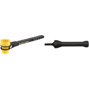 Klein Tools Lineman's Ratcheting Wrench Bundle with Impact Socket (3/4-Inch, 13/16-Inch, 1-Inch x 1-1/8-Inch) | NRHD 5-In-1 Impact Socket