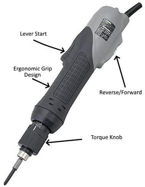 Electric Torque Screwdriver, Lever Start, Torque Range (8.8-26.4 in-lbs), Auto Stop Clutch, (Sumake ED-630LH1)