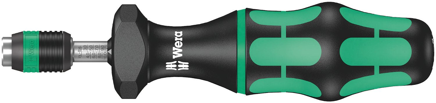 Wera Torque Wrench and Screwdriver Set - 5075611001 20-100 Nm 3/8" Click-Torque Wrench, 05074710001 2.5-11.5 in/lbs 1/4" Hex Kraftform Screwdriver