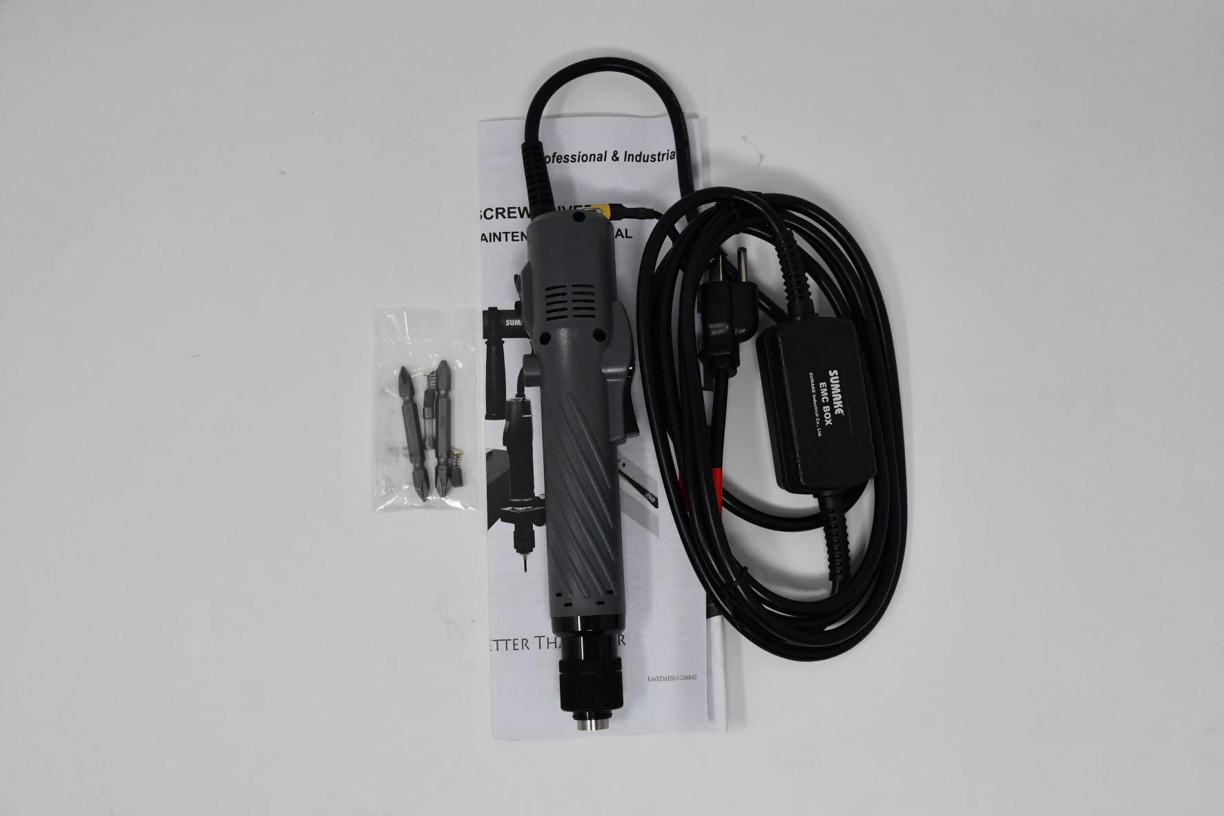 Electric Torque Screwdriver, Lever Start, Torque Range (13.2-39.6 in-lbs), Direct Plug-in, (Sumake ES-645L1)