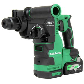 Metabo HPT Cordless 36V MultiVolt™ Rotary Hammer Kit | SDS Plus | 1-1/8-Inch | LED Level | User Vibration Protection | Optional AC Adapter | DH3628DA
