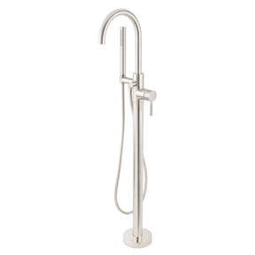 Miseno MTF15 Mia Floor Mounted Tub Filler - Includes Hand Shower - Brushed Nickel