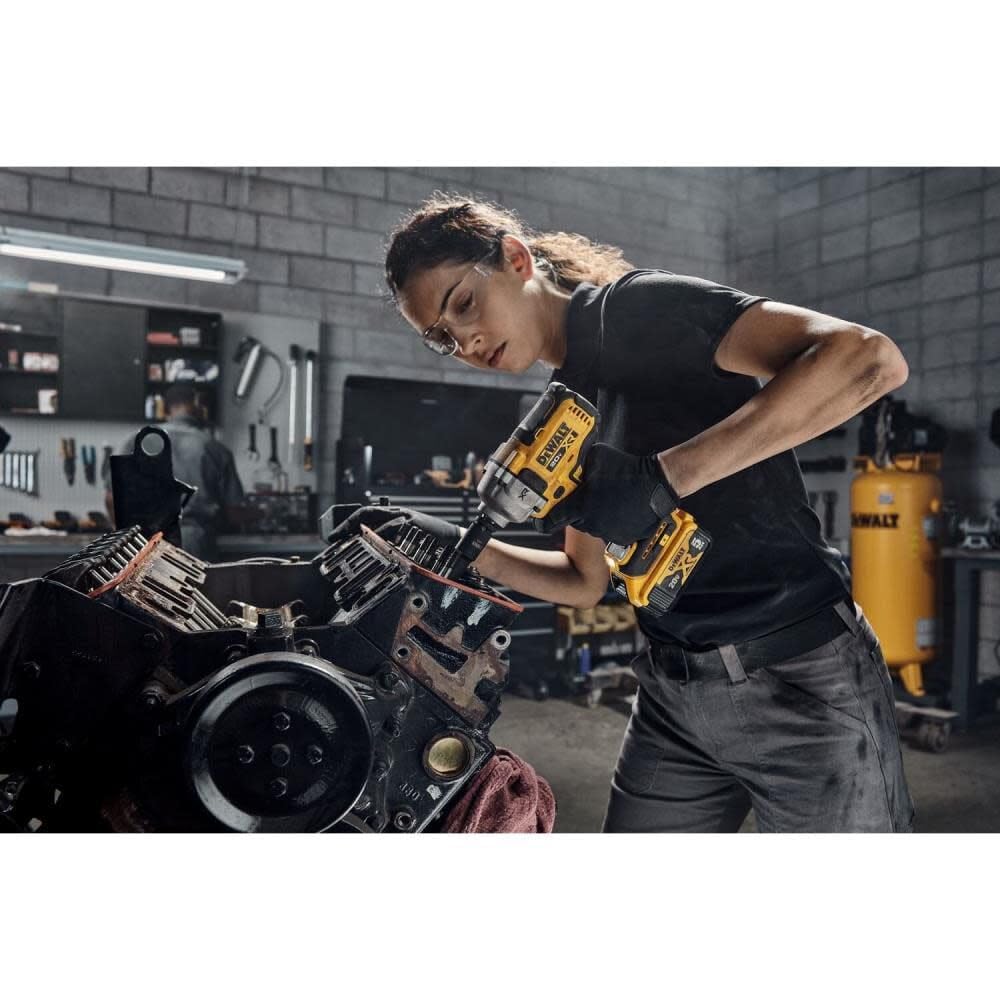 DEWALT 20V MAX Impact Wrench, Cordless, 1/2 inch, 2 Batteries and Charger Included (DCF891P2)
