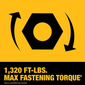 DEWALT 20V MAX XR 1/2 Inch Cordless Impact Wrench Kit with Hog Ring Anvil, Battery and Charger Included (DCF961GP1)