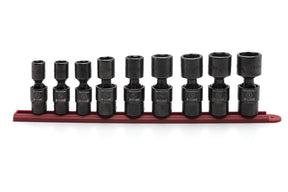 GEARWRENCH 9 Pc. 1/2" Drive 6 Point Standard X-Core™ Pinless Universal Impact SAE Socket Set - 84978