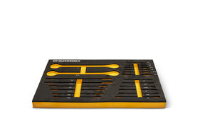 GEARWRENCH 21 Piece 72T SAE Standard & Stubby Ratcheting Wrench Set with EVA Foam Tray - 86526