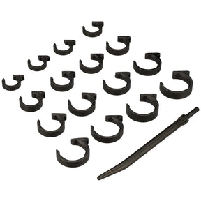 LTI TOOLS SAE Shockit Line Socket Wrench Set, Heavy Duty Automotive Hydraulic Fitting, 16 Piece (LT1920XL)