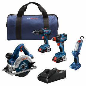 BOSCH GXL18V-497B23 18V 4-Tool Combo Kit
