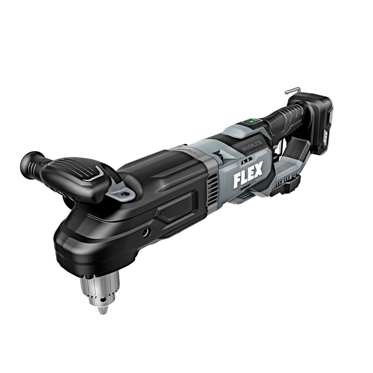 FLEX 24V Brushless Cordless 1/2-Inch 2-Gear 2,400 In-Lbs Torque Right Angle Drill Driver Tool Only, Battery and Charger Not Included - FX1681-Z