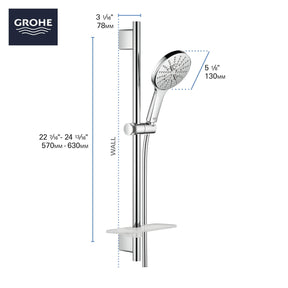Grohe 29431000 Timeless Pressure Balance Shower Set, Starlight Chrome