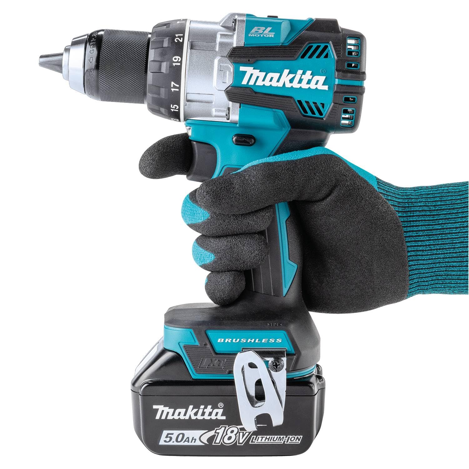 Makita XPH16T 18V LXT® Lithium-Ion Compact Brushless Cordless 1/2" Hammer Driver-Drill Kit (5.0Ah)