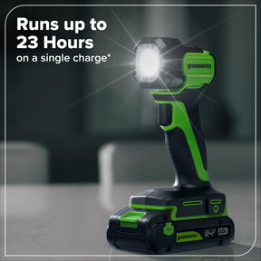 Greenworks 24V Cordless Brushless 5PCs Combo, Drill/Driver +Impact Driver +6.5" Circular Saw +Oscillating Tool +200LM Flashlight, 2.0Ah + 4.0Ah Batteries (24,000mAh Power Bank) and 65W USB-C Charger