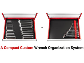 TEKTON Combination Wrench Set with Modular Organizers, 46-Piece (1/4-1-1/4 in., 6-32 mm) | WCB95303