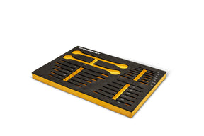 GEARWRENCH 21 Piece 72T SAE Standard & Stubby Ratcheting Wrench Set with EVA Foam Tray - 86526