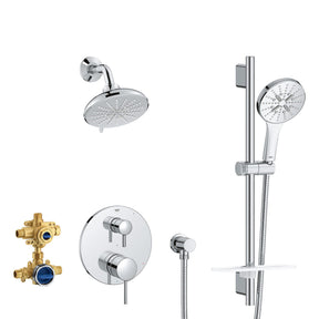 Grohe 29431000 Timeless Pressure Balance Shower Set, Starlight Chrome