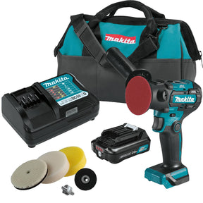 Makita VP01R1 12V max CXT Lithium‑Ion Brushless 3" Polisher / 2" Sander Kit (2.0Ah) with ML103 12V max CXT Lithium-Ion Cordless L.E.D. Flashlight