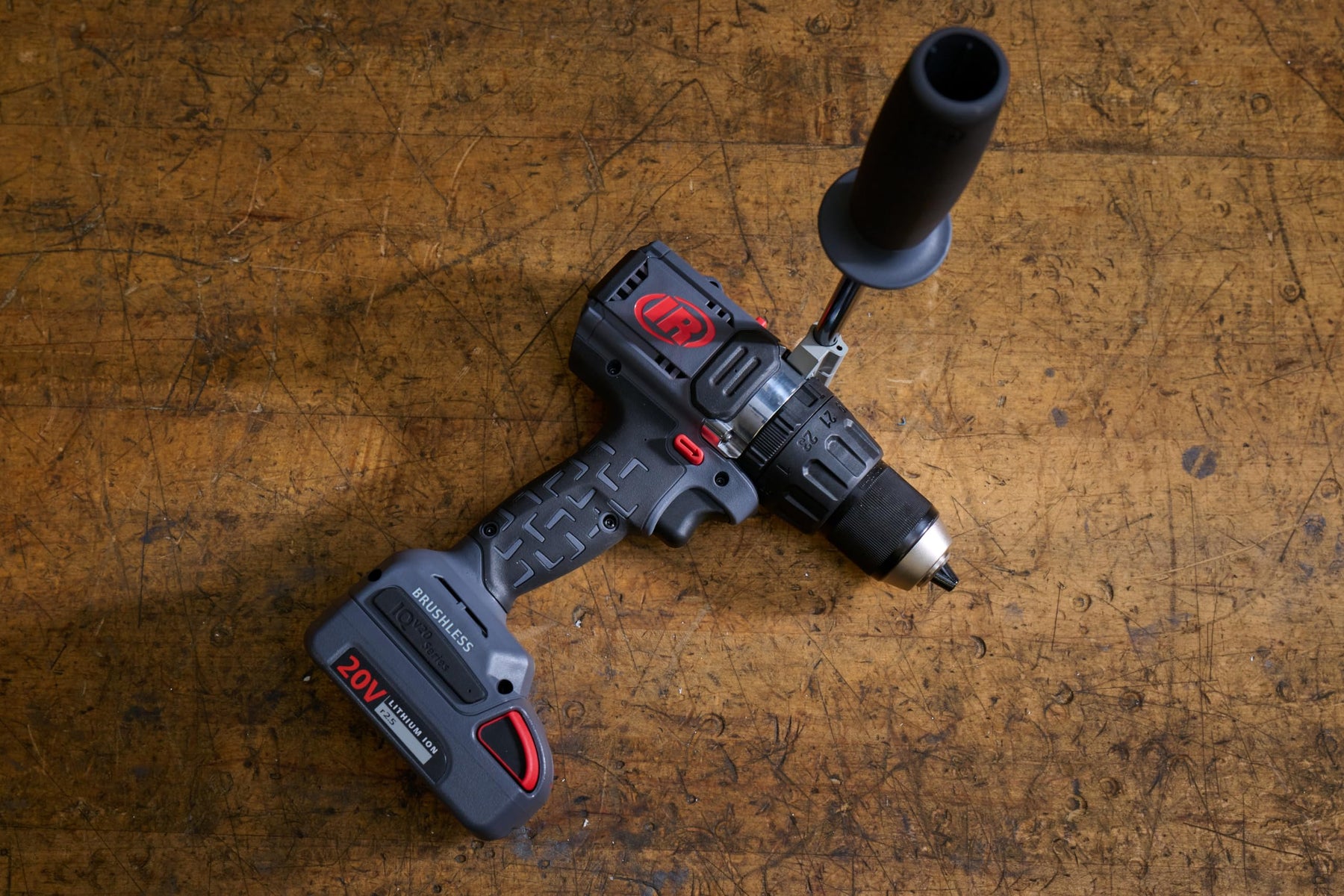 Ingersoll Rand D5241-K22 1/2" 20V Cordless Hammer Drill 2 Battery Kit with the Ingersoll Rand W3111 20V 1/4" Hex Cordless Impact Driver