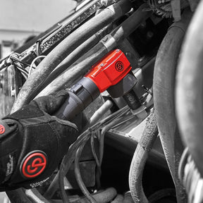 Chicago Pneumatic CP7737 1/2 Inch Angle Impact Wrench, Single Hammer, Direct Drive, 221 ft.lbs Max Torque, 9000 RPM