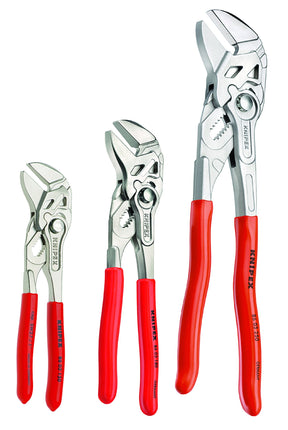 KNIPEX Tools - 3 Piece Cobra Pliers Set (7, 10, & 12) (002006US1) & Piece Pliers Wrench Set (6, 7, 10) (9K008045US)