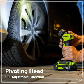 Greenworks 24V Cordless Brushless 5PCs Combo, Drill/Driver +Impact Driver +6.5" Circular Saw +Oscillating Tool +200LM Flashlight, 2.0Ah + 4.0Ah Batteries (24,000mAh Power Bank) and 65W USB-C Charger