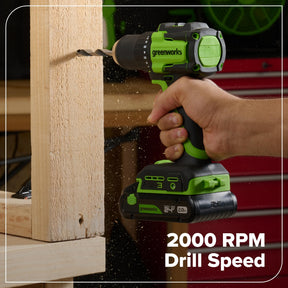 Greenworks 24V Cordless Brushless 8PCs Combo, Drill+Impact Driver+Circular Saw+Recip Saw+Jig Saw+Sander+Flashlight+Oscillating Tool (2) 2.0Ah+4.0Ah Batteries (24,000mAh Power Bank) 65W USB-C Charger