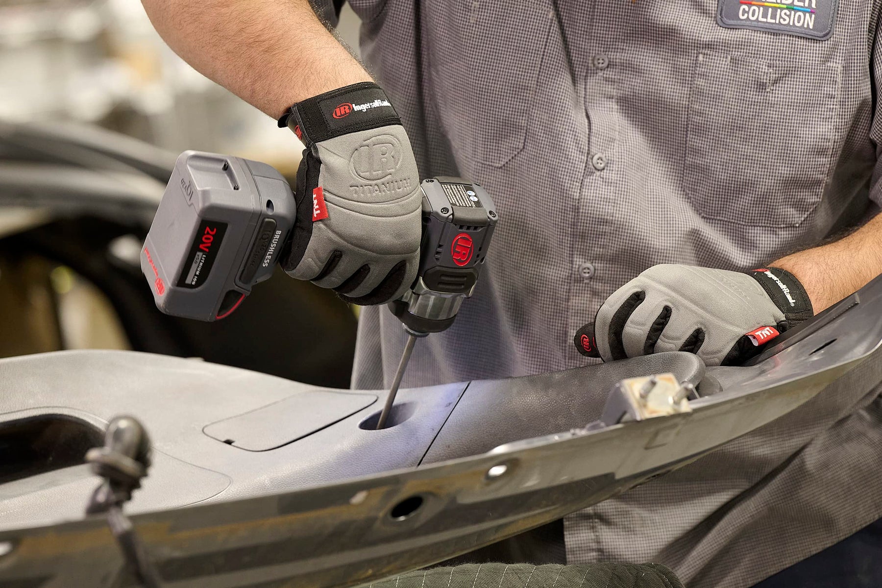 Ingersoll Rand D5241-K22 1/2" 20V Cordless Hammer Drill 2 Battery Kit with the Ingersoll Rand W3111 20V 1/4" Hex Cordless Impact Driver