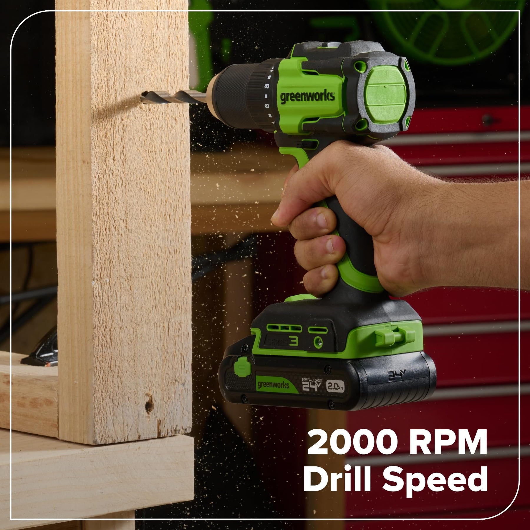 Greenworks 24V Cordless Brushless 5PCs Combo, Drill/Driver +Impact Driver +6.5" Circular Saw +Oscillating Tool +200LM Flashlight, 2.0Ah + 4.0Ah Batteries (24,000mAh Power Bank) and 65W USB-C Charger