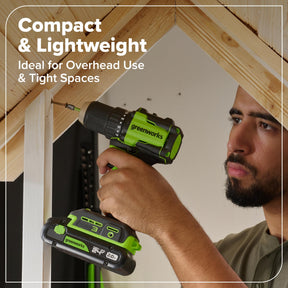 Greenworks 24V Cordless Brushless 8PCs Combo, Drill+Impact Driver+Circular Saw+Recip Saw+Jig Saw+Sander+Flashlight+Oscillating Tool (2) 2.0Ah+4.0Ah Batteries (24,000mAh Power Bank) 65W USB-C Charger