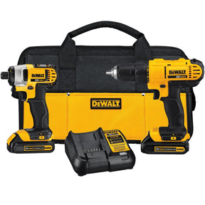 DEWALT Mechanics Tools Kit and Socket Set, 204-Piece (DWMT72165) & 20V MAX* Cordless Drill Combo Kit, 2-Tool (DCK240C2)