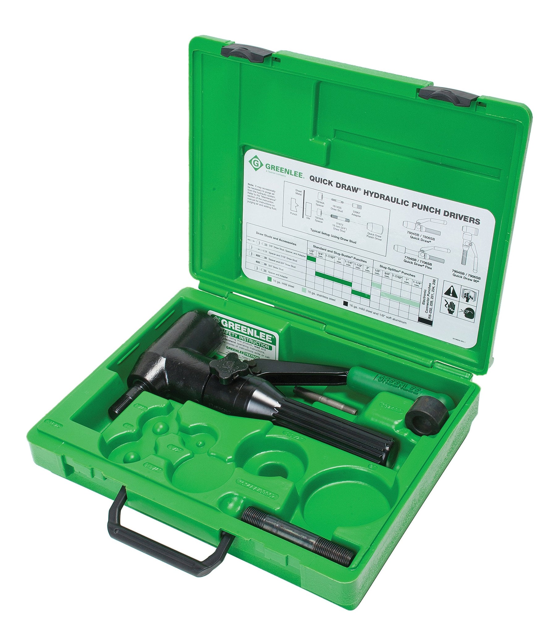 Greenlee 7904SB Quick Draw 90 Hydraulic Punch Driver & Kit