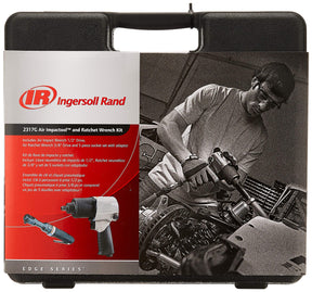 Ingersoll Rand 2317G 1/2" Air Impact Wrench and 3/8" Air ratchet Combination Kit, incl 5-piece Socket Set, Carrying case